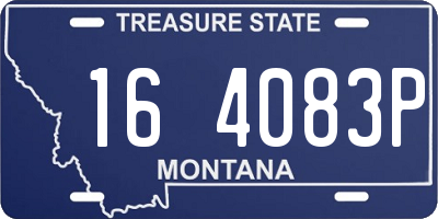 MT license plate 164083P