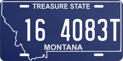 MT license plate 164083T