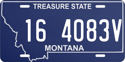 MT license plate 164083V