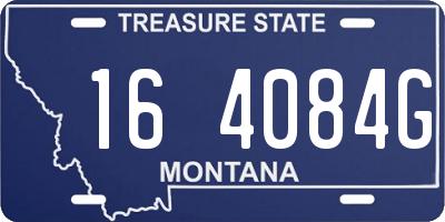 MT license plate 164084G
