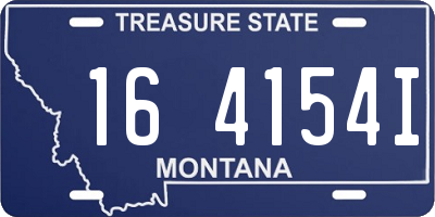 MT license plate 164154I