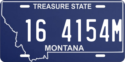 MT license plate 164154M