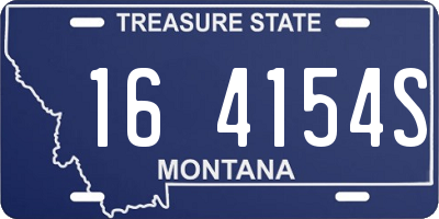 MT license plate 164154S