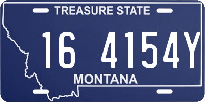MT license plate 164154Y