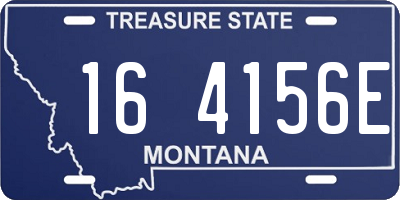 MT license plate 164156E