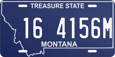 MT license plate 164156M