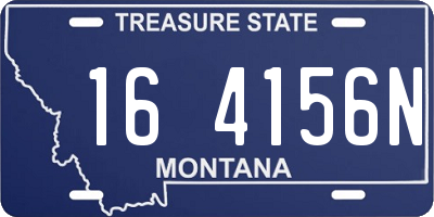MT license plate 164156N