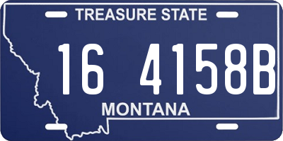 MT license plate 164158B