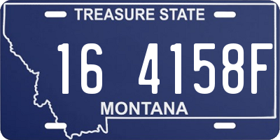 MT license plate 164158F