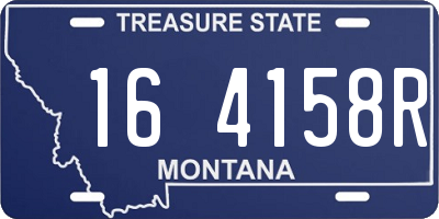 MT license plate 164158R