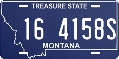 MT license plate 164158S