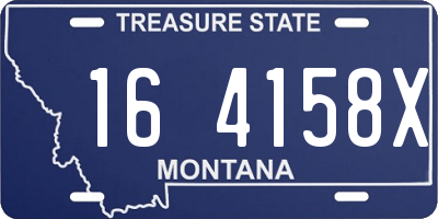 MT license plate 164158X