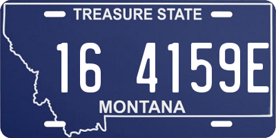 MT license plate 164159E
