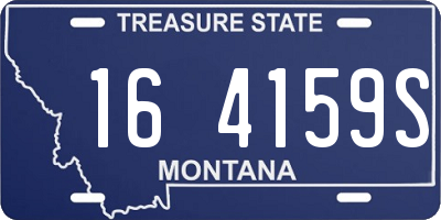 MT license plate 164159S