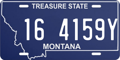 MT license plate 164159Y
