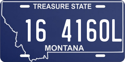 MT license plate 164160L
