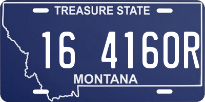 MT license plate 164160R