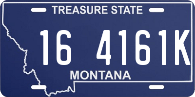 MT license plate 164161K