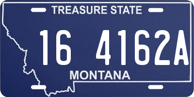 MT license plate 164162A