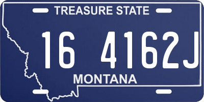 MT license plate 164162J