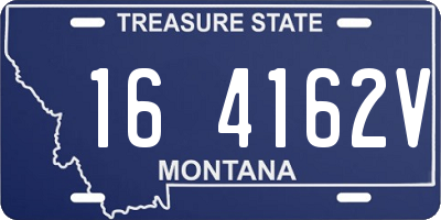 MT license plate 164162V