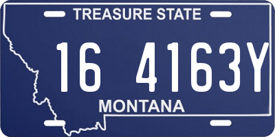 MT license plate 164163Y