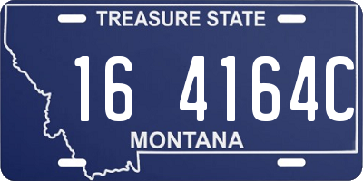 MT license plate 164164C