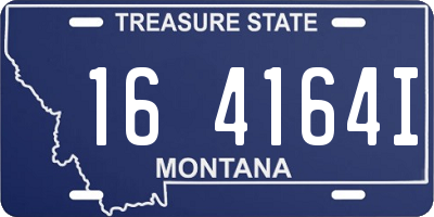 MT license plate 164164I