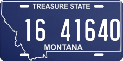 MT license plate 164164O