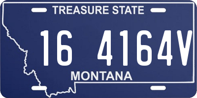 MT license plate 164164V