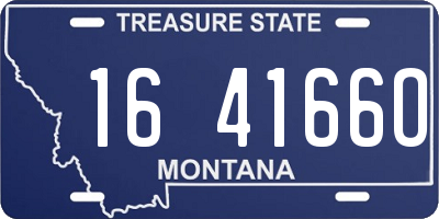 MT license plate 164166O