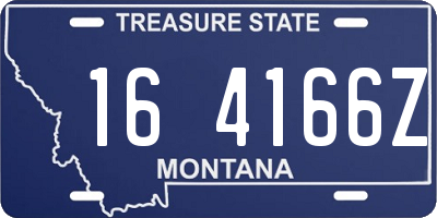 MT license plate 164166Z