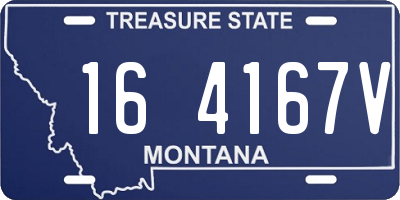 MT license plate 164167V