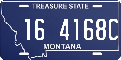 MT license plate 164168C