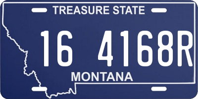 MT license plate 164168R