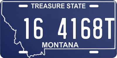 MT license plate 164168T