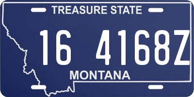 MT license plate 164168Z