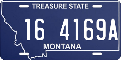 MT license plate 164169A