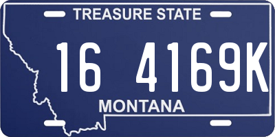 MT license plate 164169K