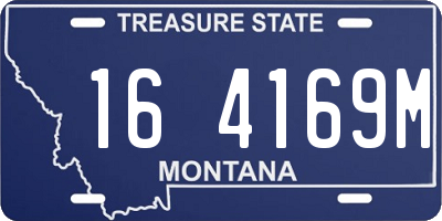 MT license plate 164169M