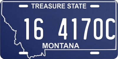 MT license plate 164170C
