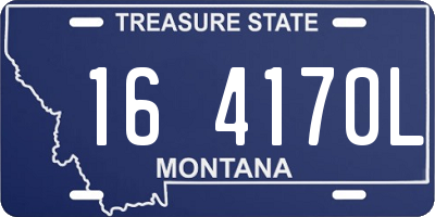 MT license plate 164170L