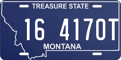 MT license plate 164170T