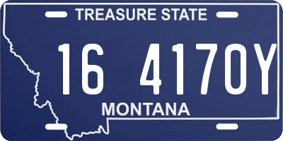 MT license plate 164170Y