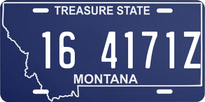 MT license plate 164171Z