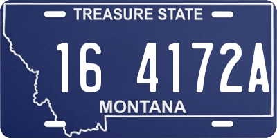 MT license plate 164172A