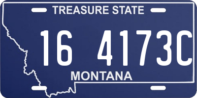 MT license plate 164173C