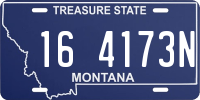 MT license plate 164173N