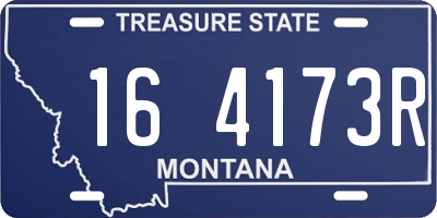 MT license plate 164173R