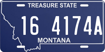 MT license plate 164174A